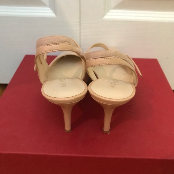 Nine West Pink Suede Pointed Toe  Heel - Picture 2 of 5